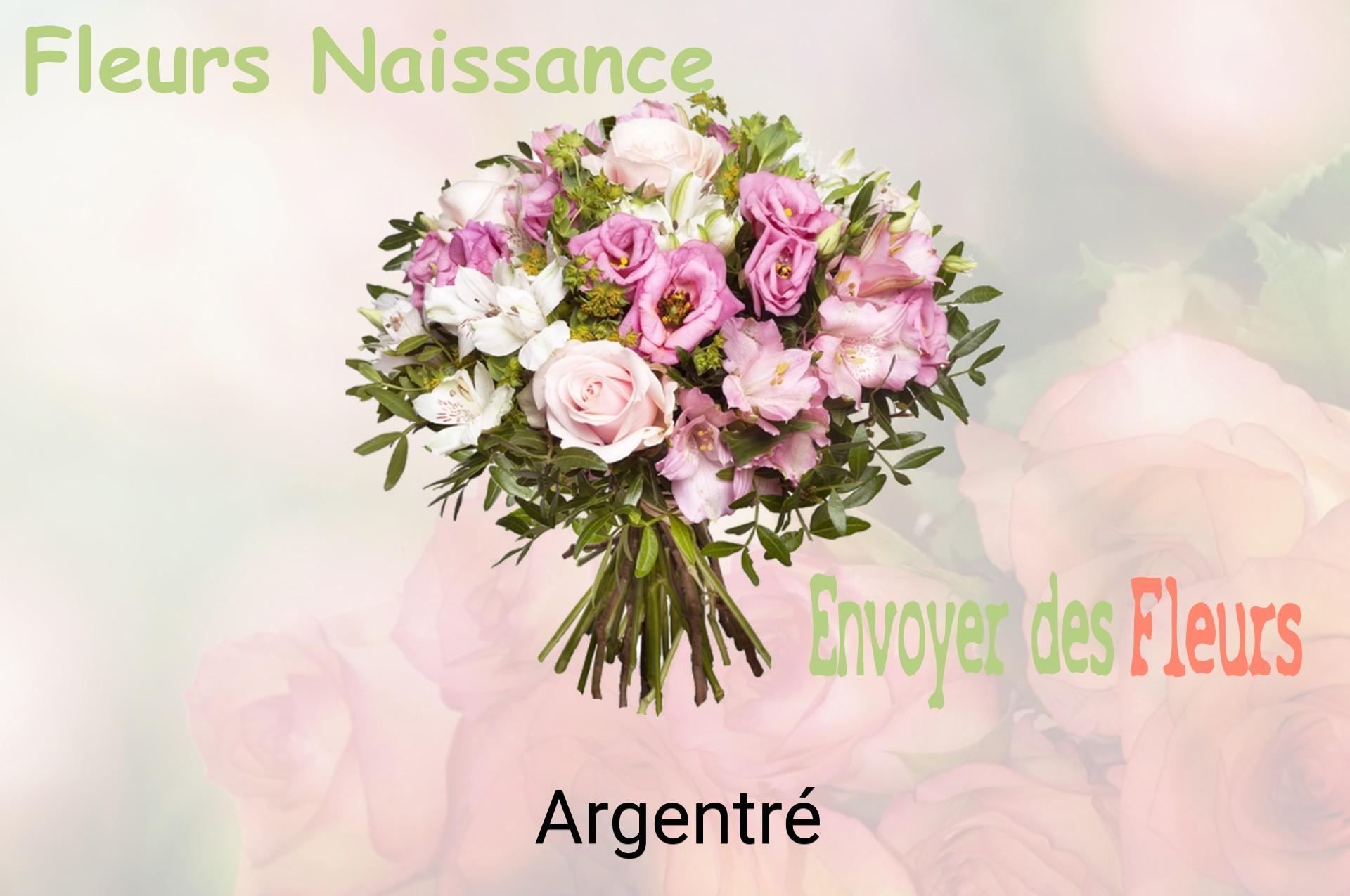Bouquet de fleurs de naissance livré à Argentré